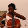 Cellist Taiwo came all the way from Nigeria to participate in the O'Connor Method Camp NYC. Photo by Richard Casamento. 